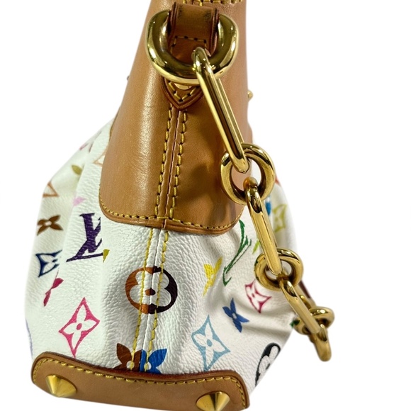 Genuine LOUIS VUITTON Judy PM Monogram White Multicolore Chain Shoulder Bag - Picture 4 of 16